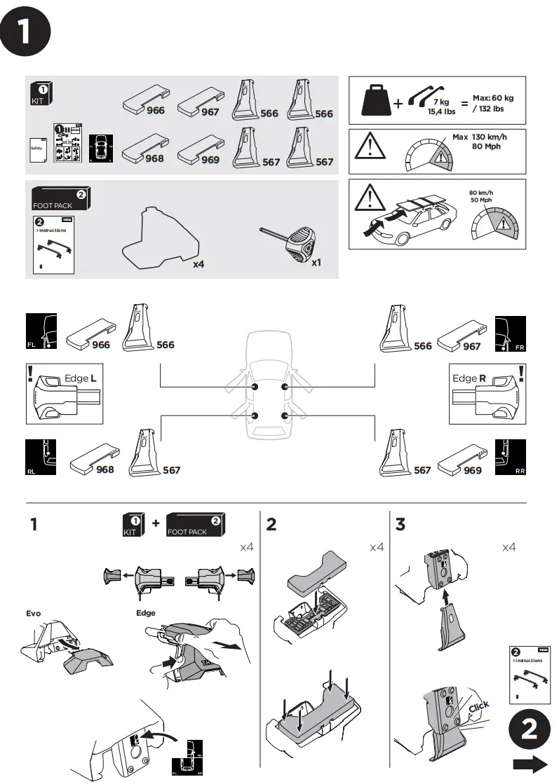 THULE 145338 Roof Rack System -