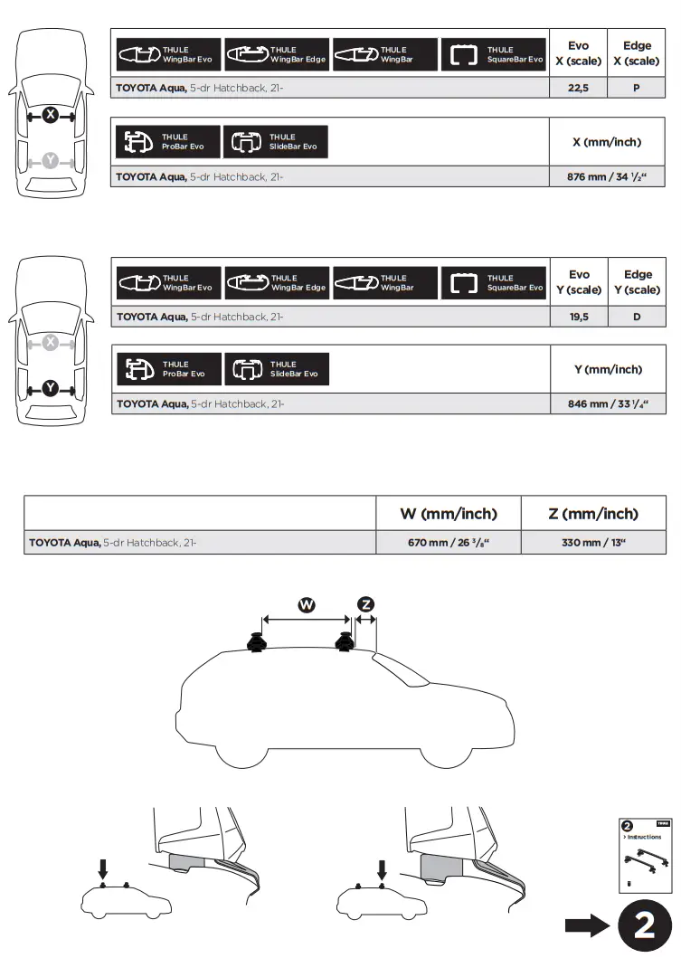 THULE 145338 Roof Rack System - fig1
