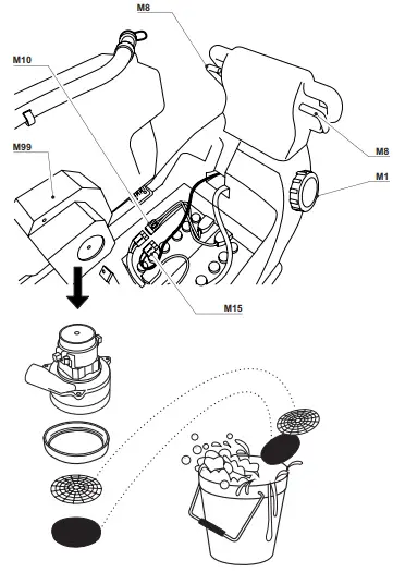 Powr-Flite PFS32 Phantom Automatic Scrubber-Squeegee Assembly