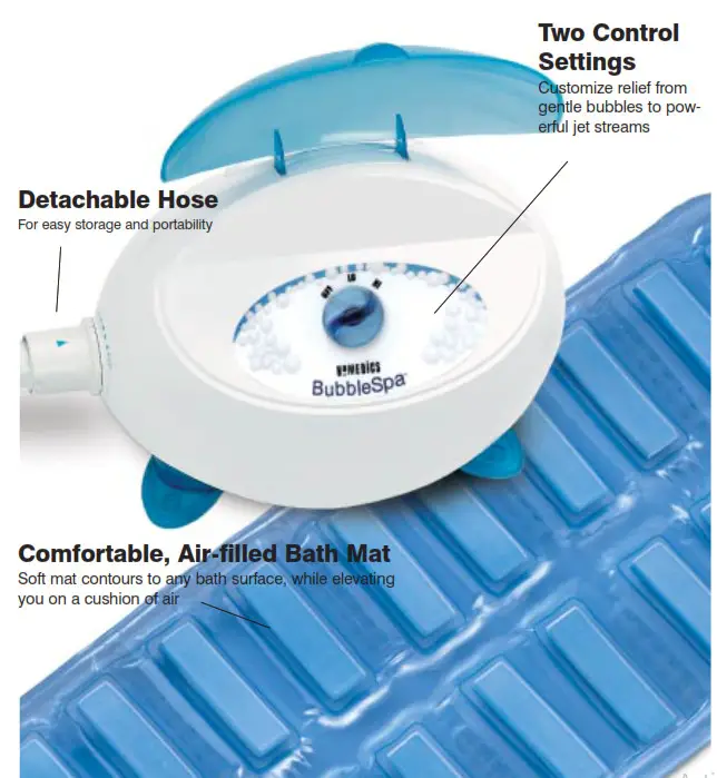 Homedics BMAT-4 BubbleSpa Massaging Bubble Mat 1