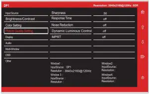 FIG 19 PICTURE QUALITY SETTINGS