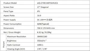 FIG 31 TECHNICAL SPECIFICATION
