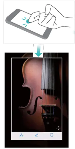 Using your knuckle to take a screenshot