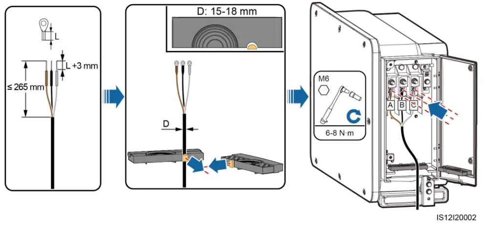 HUAWEI SUN2000-100KTL Series 100kVA Three-Phase Network Connection Inverter - Power Cable2