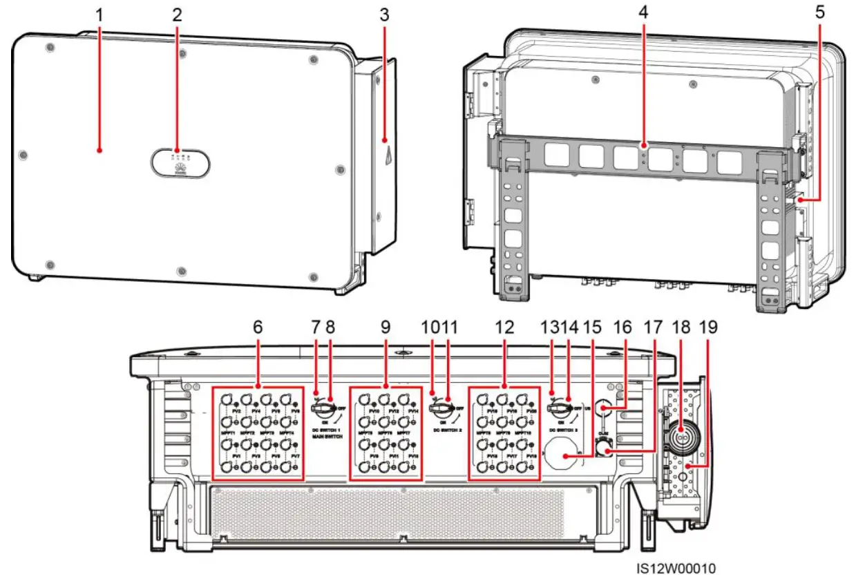 HUAWEI SUN2000-100KTL Series 100kVA Three-Phase Network Connection Inverter