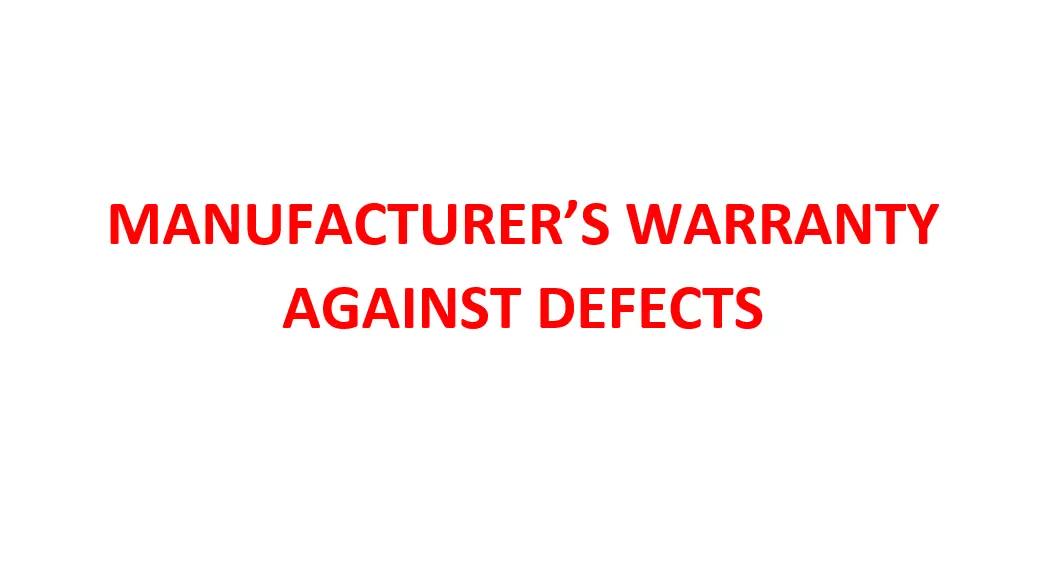 Izone Manufacturer’s Warranty Against Defects User Manual Izone Manufacturer’s Warranty Against Defects User Manual