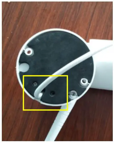 xmartO WP1324 WiFi Cameras - There are two small screws on the bottom. Shown in the picture below