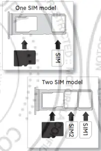 motorola E20 Moto Smart Phone - SIM card