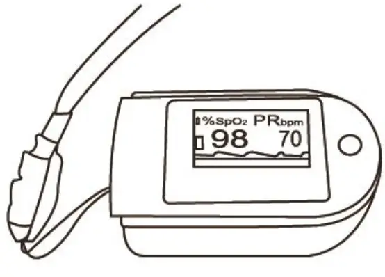 CONTEC CMS50DA Pulse Oximeter - Mounting the hanging rope