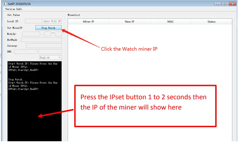 INNOSILICON T2TZ 30T BTC Bitcoin Miner-Report the miner IP