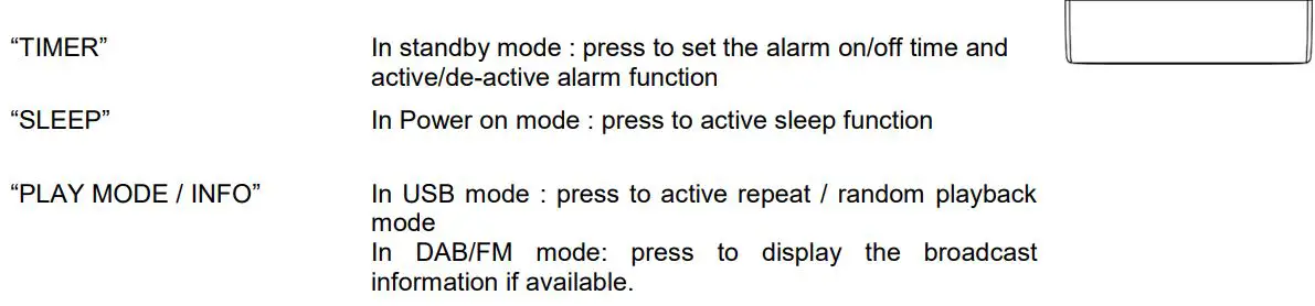 soundmaster PL585 Wooden Record Player Turntable with USB Encoding Instruction Manual - REMOTE CONTROL