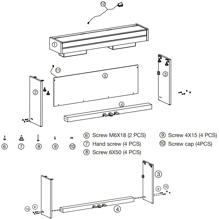 MEDELI CP203 Compact Piano - package