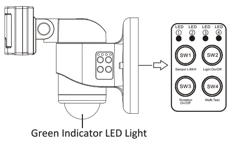 VERSONEL VSL90 Outdoor Smart Motion Tracking LED Security Light - fig45