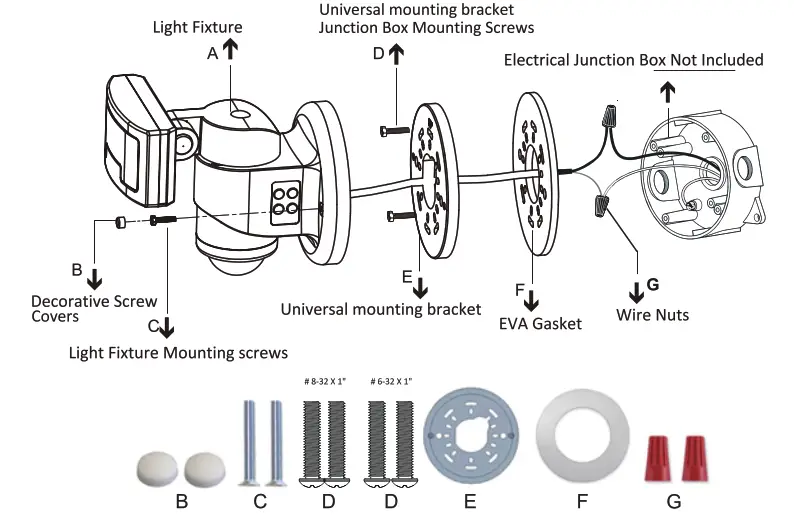 VERSONEL VSL90 Outdoor Smart Motion Tracking LED Security Light