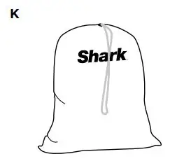 Shark HS150 Series UltraLight Pet Plus Corded Stick Vacuum Owner's Manual - Accessory Bag