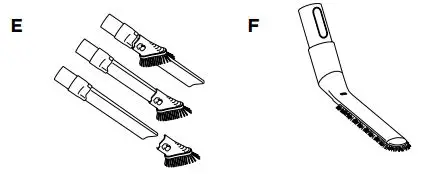 Shark HS150 Series UltraLight Pet Plus Corded Stick Vacuum Owner's Manual - Duster Crevice Tool