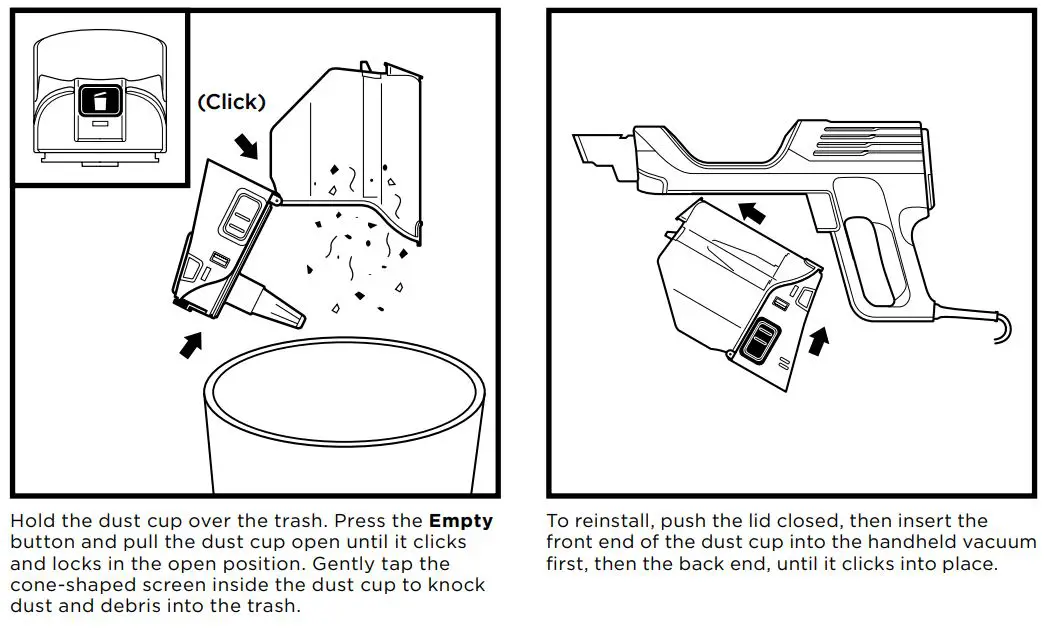 Shark HS150 Series UltraLight Pet Plus Corded Stick Vacuum Owner's Manual - MAINTENANCE