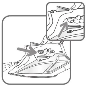 Rowenta DW9250 170Watt Auto Shut Off Sole Plate Steam - Press the