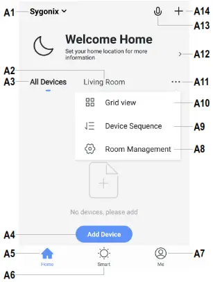 sygonix 2250410 Heating Thermostat with Wi Fi and Sensor - control 1