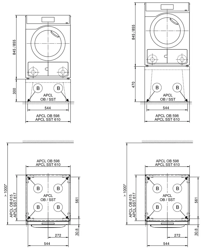 Miele PDR 908 EL Vented Dryer - Installation1