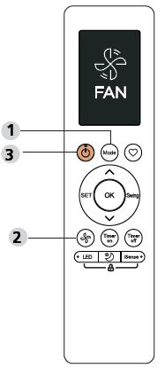 Midea MPPD25C Remote Controller fig10