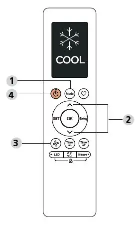Midea MPPD25C Remote Controller fig8