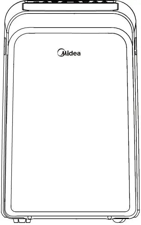 Midea MPPD25C Remote Controller prod