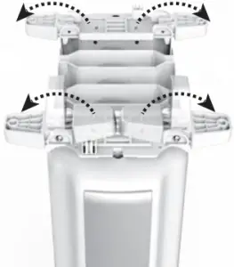 Installation of the caster assembly 1