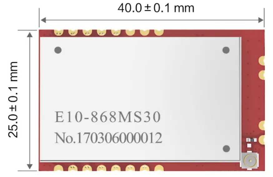 EBYTE E10 868M30 SI4463 868MHz 1W SMD Wireless Module - fig