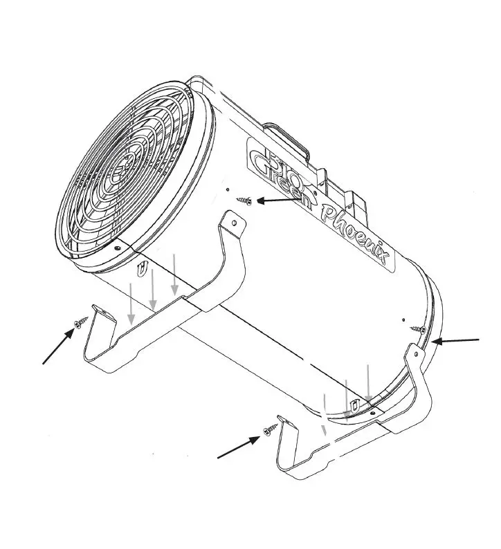 Bio Green Portable Phoenix Greenhouse Tent Heater-fig3