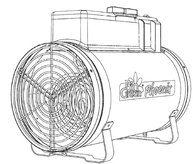 Bio Green Portable Phoenix Greenhouse Tent Heater-prod