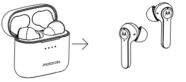 motorola SH068 Moto Buds-S ANC True Wireless Earbuds - Pairing