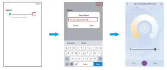 NFORU B18WIFI Wi-Fi LED Ceiling Light - app4