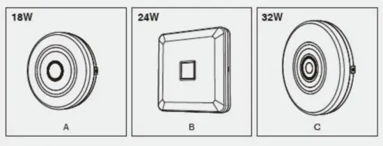 NFORU B18WIFI Wi-Fi LED Ceiling Light - fig1