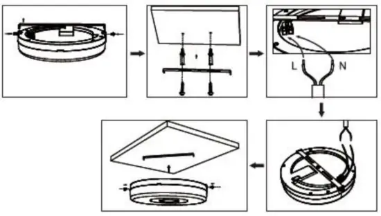 NFORU B18WIFI Wi-Fi LED Ceiling Light - fig2