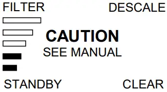 Lincat WMB5F Wall Mounted Water Boiler - Message displayed