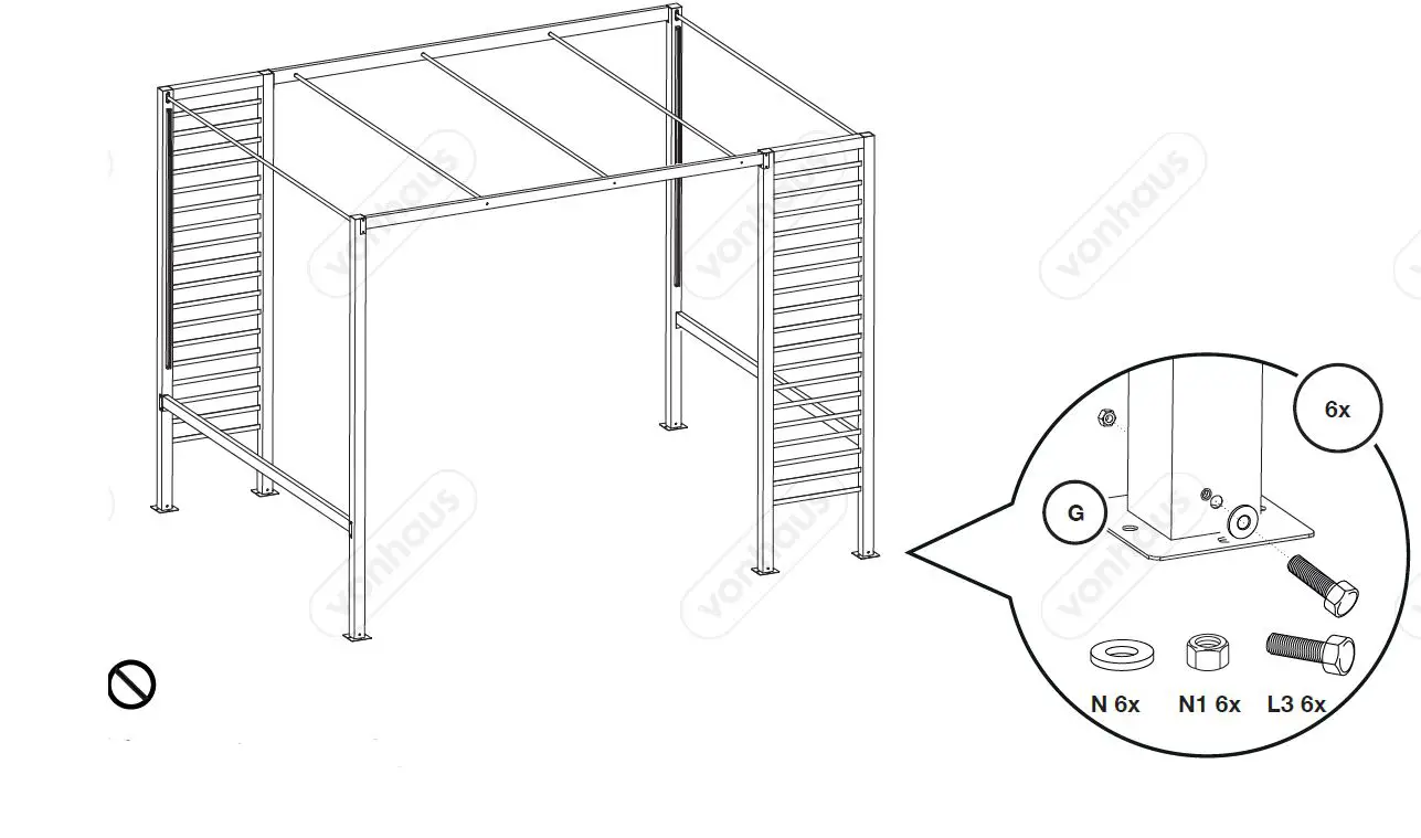 VonHaus-Garden-Pergola-with-Adjustable-Canopy-6