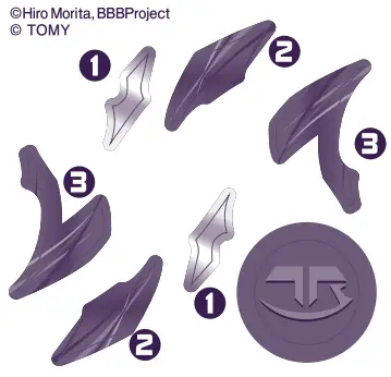 BEYBLADE BURST D72 P Pro Series Orb Engaard - PERFORMANCE TIP3