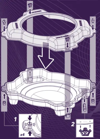 BEYBLADE BURST D72 P Pro Series Orb Engaard - fuatcher1