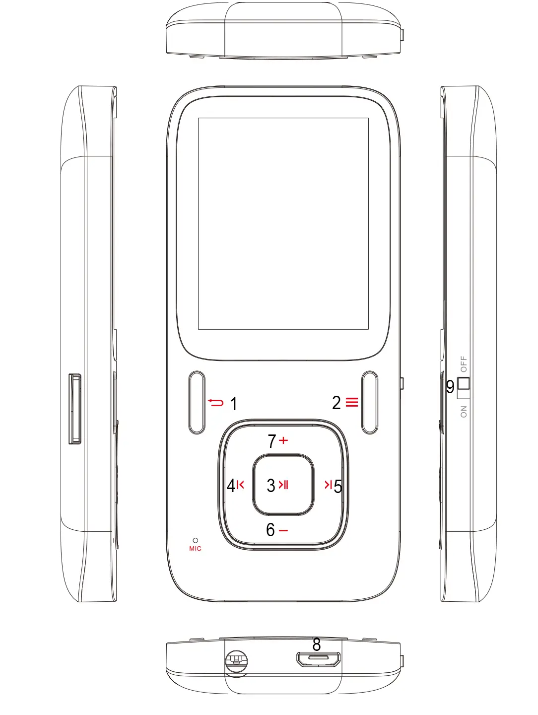 AGPTEK Digital Music Player Getting Started