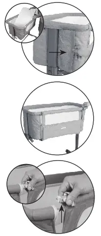 Dodi S4 SN Baby Bedside - support bar 7