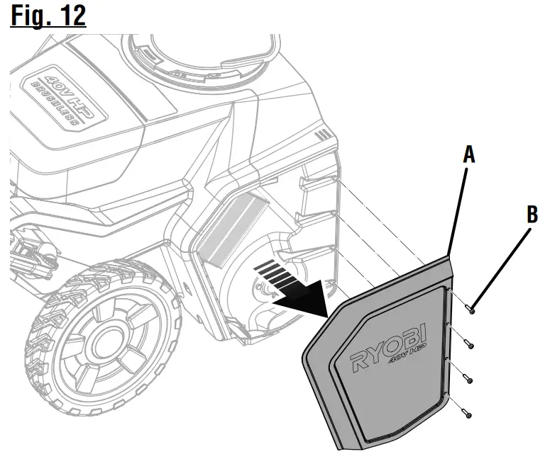 RYOBI RY408010 40V Snow Blower - fig 2