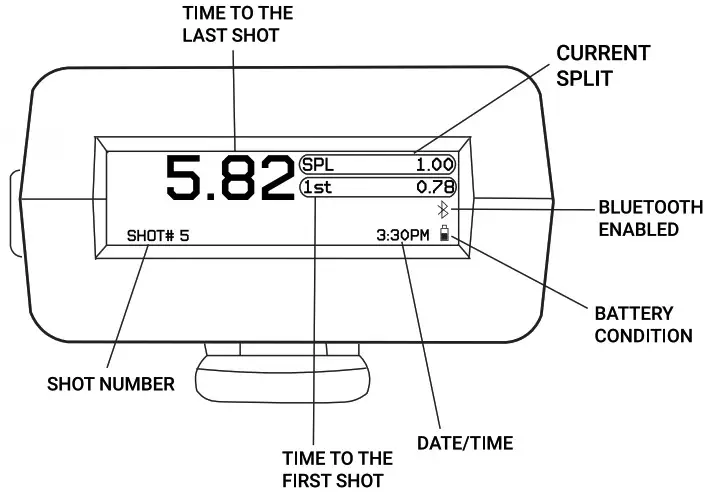 Competition Electronics CEI 4720 ProTimer Bluetooth Blue Shot Timer - Home Screen
