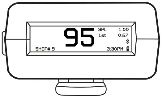 Competition Electronics CEI 4720 ProTimer Bluetooth Blue Shot Timer - Individual Menu Screen Detail 4
