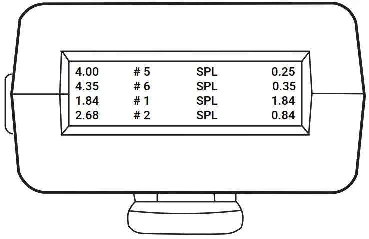 Competition Electronics CEI 4720 ProTimer Bluetooth Blue Shot Timer - Individual Menu Screen Detail