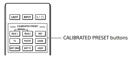 SONY VPL XW7000 Native 4K Laser Video Projector - Selecting