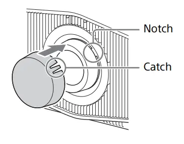 SONY VPL XW7000 Native 4K Laser Video Projector - attaching