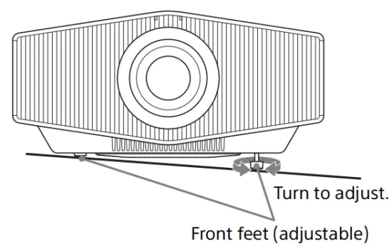 SONY VPL XW7000 Native 4K Laser Video Projector - installation
