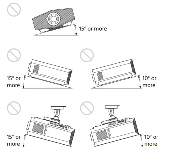 SONY VPL XW7000 Native 4K Laser Video Projector - parallel