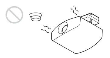 SONY VPL XW7000 Native 4K Laser Video Projector - smoke sensor